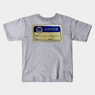 Mego Visitor Badge Kids T-Shirt